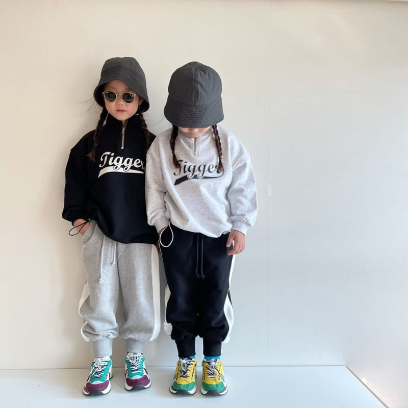 THE GREY - Korean Children Fashion - #Kfashion4kids - Half Zip-up Sweatshirt - 8