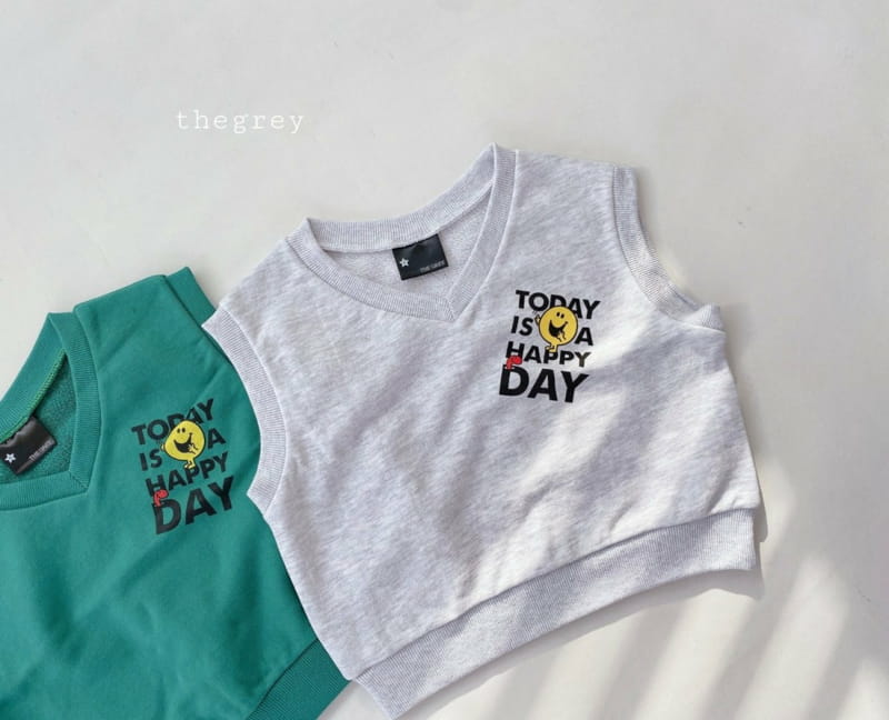 THE GREY - Korean Children Fashion - #Kfashion4kids - Happy Day Vest - 10