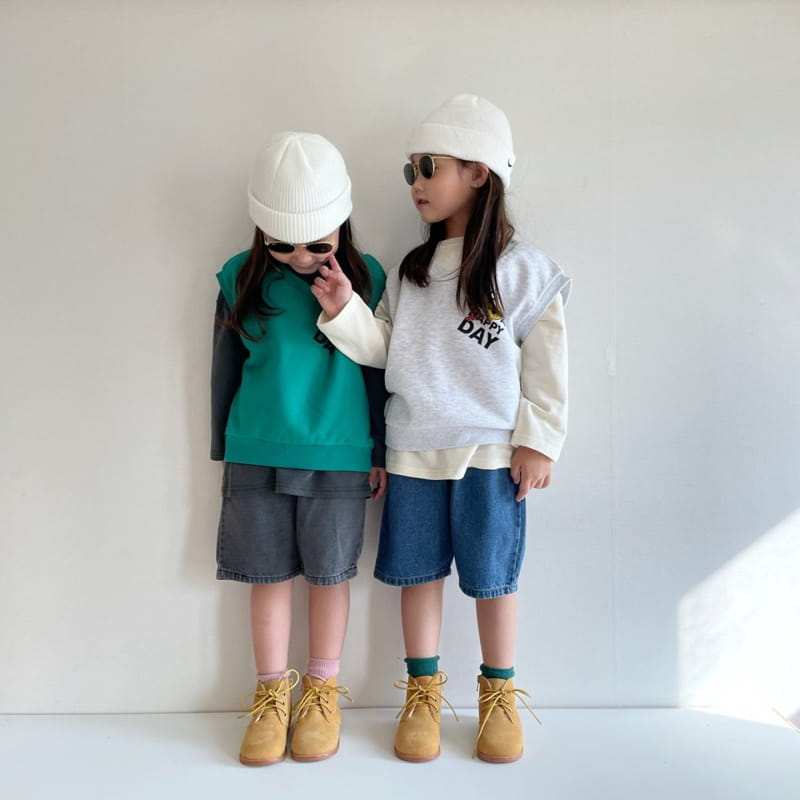 THE GREY - Korean Children Fashion - #Kfashion4kids - Happy Day Vest - 7
