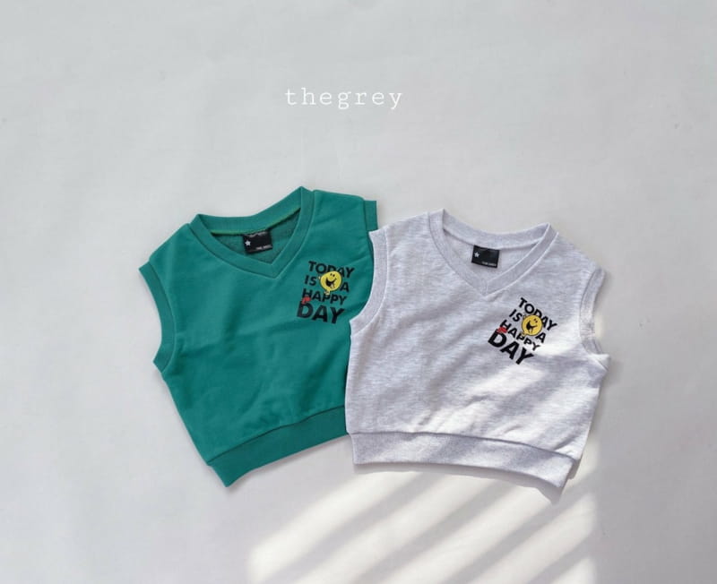 THE GREY - Korean Children Fashion - #Kfashion4kids - Happy Day Vest - 9