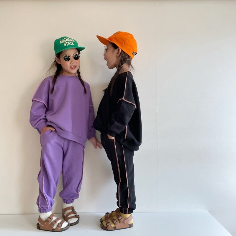 THE GREY - Korean Children Fashion - #Kfashion4kids - Reverse Jogger Set - 10