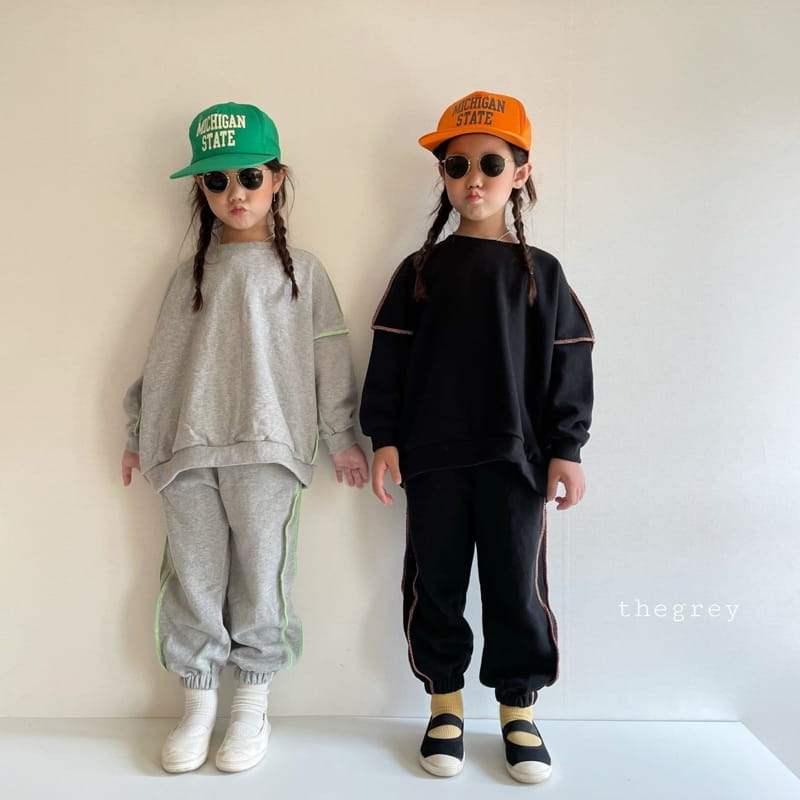 THE GREY - Korean Children Fashion - #Kfashion4kids - Reverse Jogger Set - 7