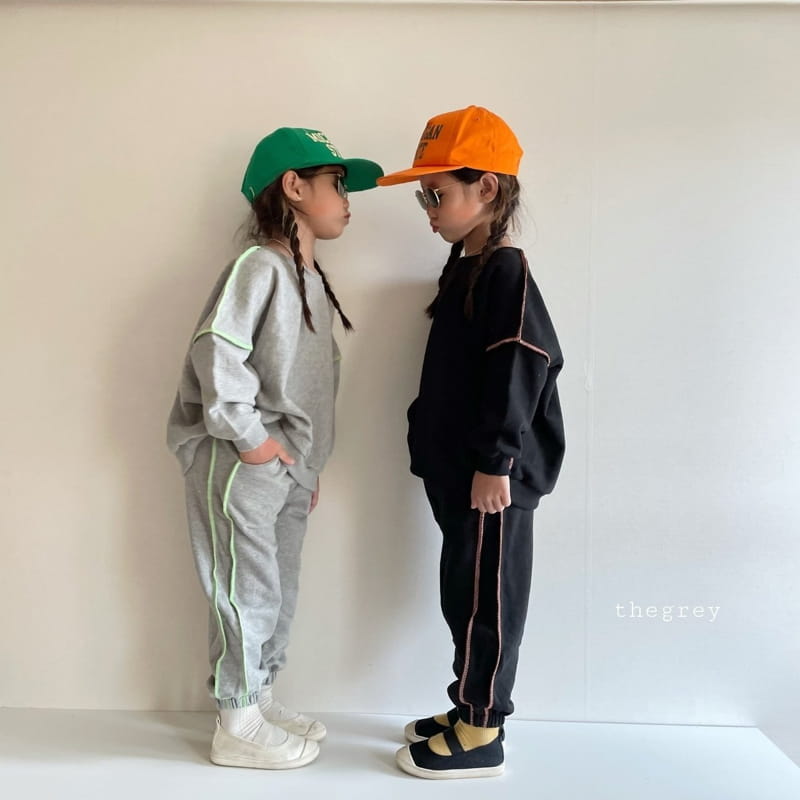 THE GREY - Korean Children Fashion - #Kfashion4kids - Reverse Jogger Set - 8