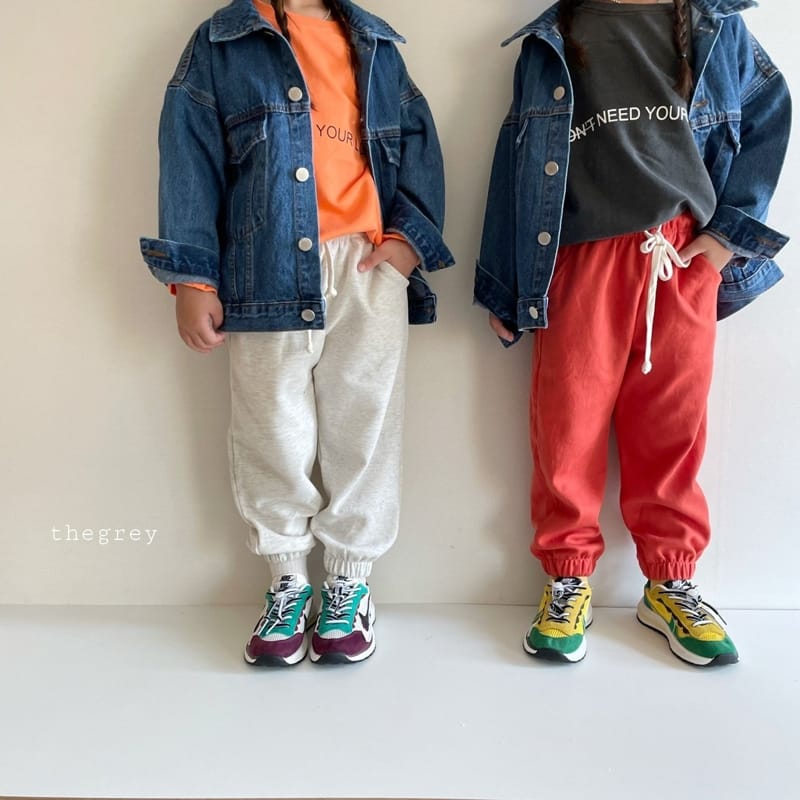 THE GREY - Korean Children Fashion - #Kfashion4kids - JoggerTraining Pants - 6