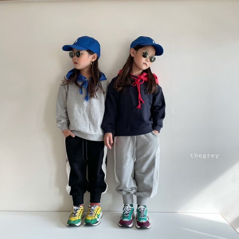 THE GREY - Korean Children Fashion - #Kfashion4kids - Runner Hood Pullover - 6