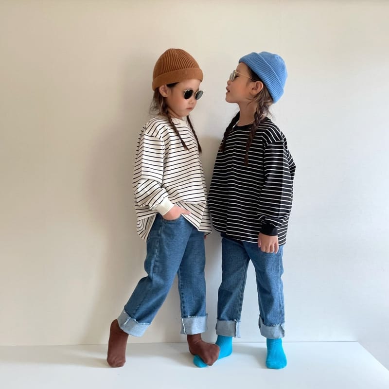 THE GREY - Korean Children Fashion - #Kfashion4kids - Roll-up Jeans - 12