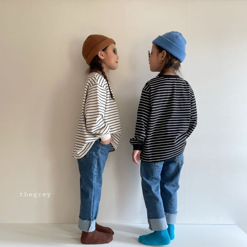 THE GREY - Korean Children Fashion - #Kfashion4kids - Roll-up Jeans - 5