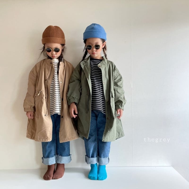 THE GREY - Korean Children Fashion - #Kfashion4kids - Roll-up Jeans - 7