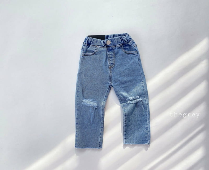 THE GREY - Korean Children Fashion - #Kfashion4kids - Knee Damage Jeans - 11