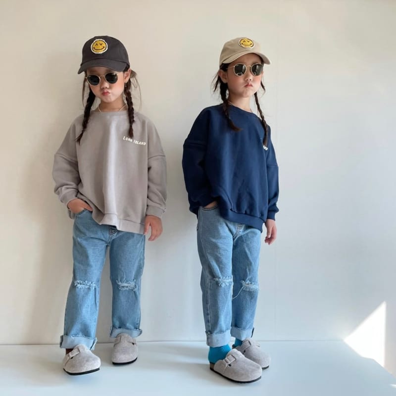 THE GREY - Korean Children Fashion - #Kfashion4kids - Knee Damage Jeans - 5