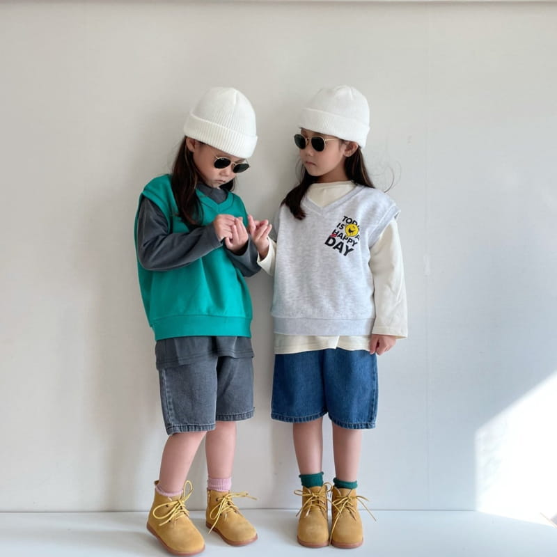 THE GREY - Korean Children Fashion - #Kfashion4kids - Bangbang Half Pants - 9