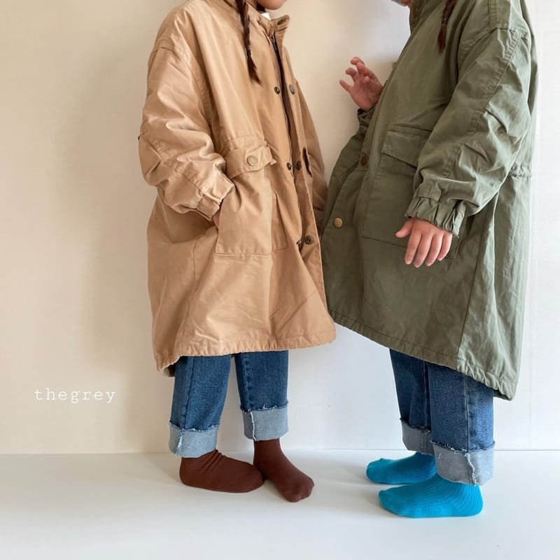 THE GREY - Korean Children Fashion - #Kfashion4kids - Ballon Field Jacket - 3
