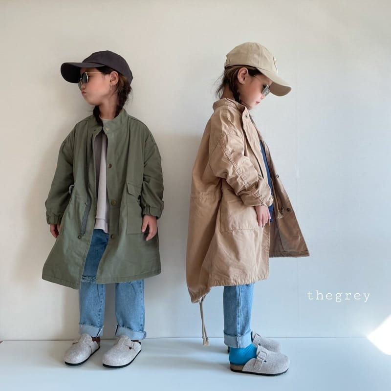THE GREY - Korean Children Fashion - #Kfashion4kids - Ballon Field Jacket - 7