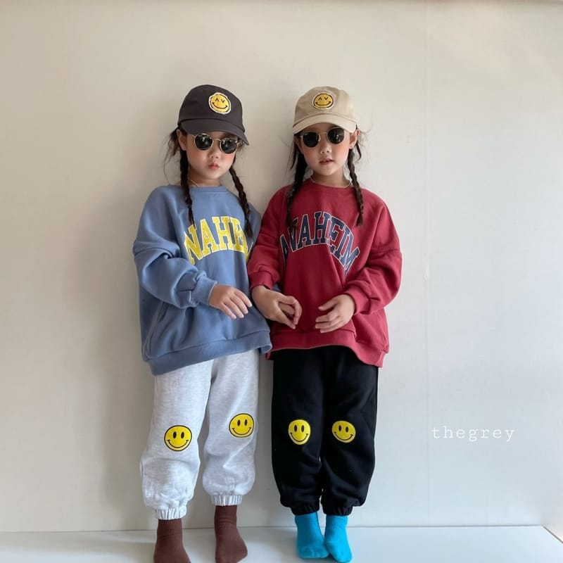 THE GREY - Korean Children Fashion - #Kfashion4kids - Smile Jogger Pants