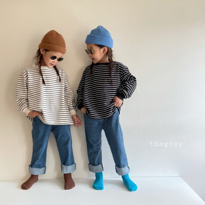 THE GREY - Korean Children Fashion - #Kfashion4kids - Stripe Tee - 3