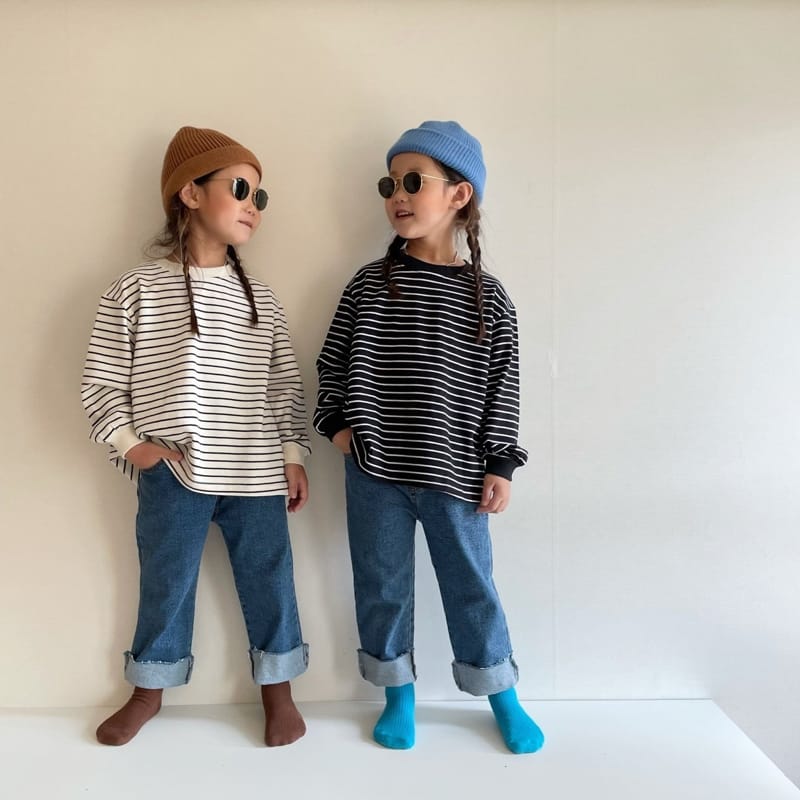 THE GREY - Korean Children Fashion - #Kfashion4kids - Stripe Tee - 7