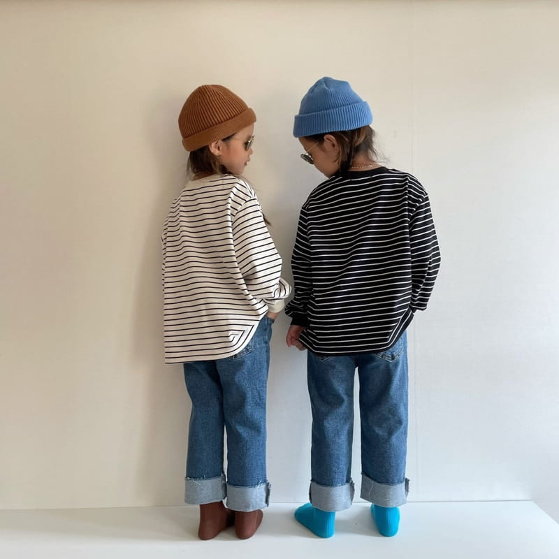 THE GREY - Korean Children Fashion - #Kfashion4kids - Stripe Tee - 9