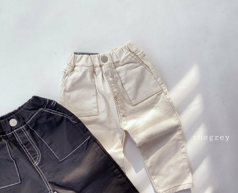 THE GREY - Korean Children Fashion - #Kfashion4kids - Stitch Pants - 10