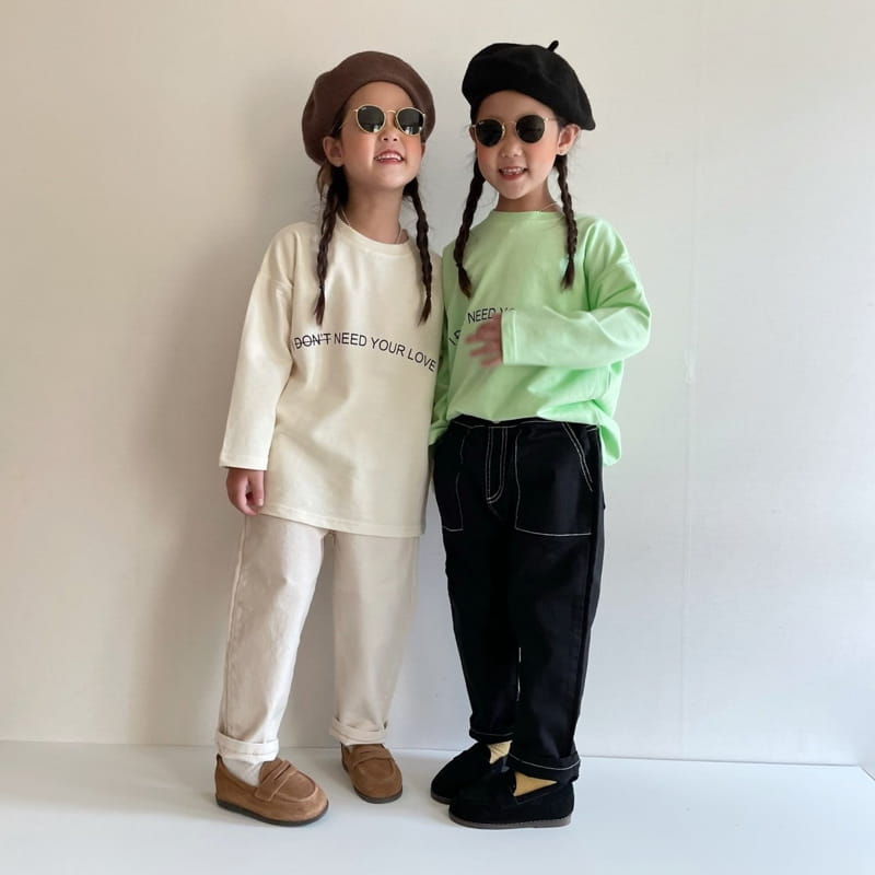 THE GREY - Korean Children Fashion - #Kfashion4kids - Stitch Pants - 5