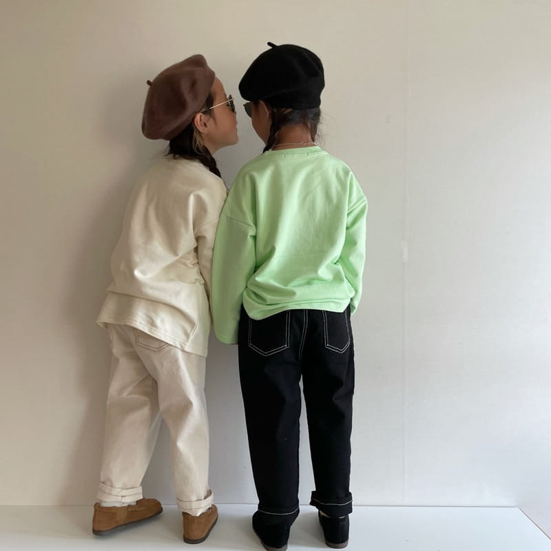 THE GREY - Korean Children Fashion - #Kfashion4kids - Stitch Pants - 6