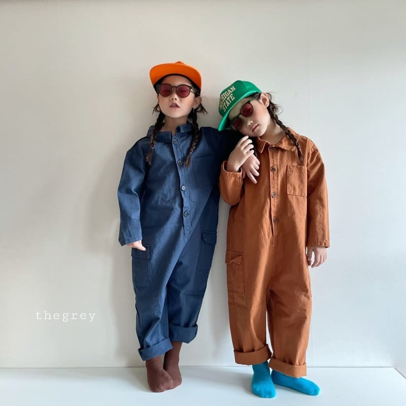 THE GREY - Korean Children Fashion - #Kfashion4kids - Cargo Jumpsuit - 2