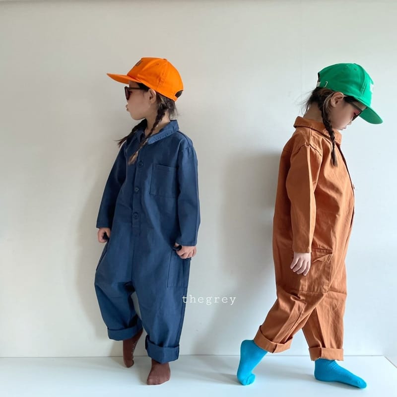 THE GREY - Korean Children Fashion - #Kfashion4kids - Cargo Jumpsuit - 3