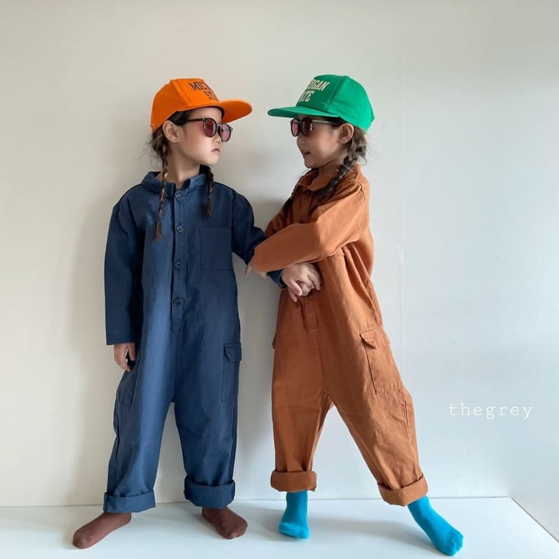 THE GREY - Korean Children Fashion - #Kfashion4kids - Cargo Jumpsuit - 4