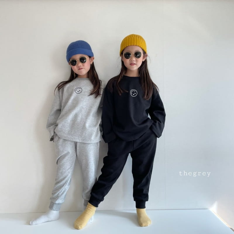 THE GREY - Korean Children Fashion - #Kfashion4kids - Kind Top Bottom Set - 3