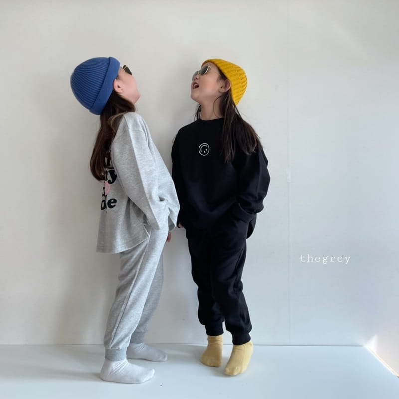THE GREY - Korean Children Fashion - #Kfashion4kids - Kind Top Bottom Set - 4