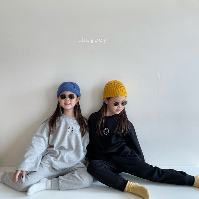 THE GREY - Korean Children Fashion - #Kfashion4kids - Kind Top Bottom Set - 5