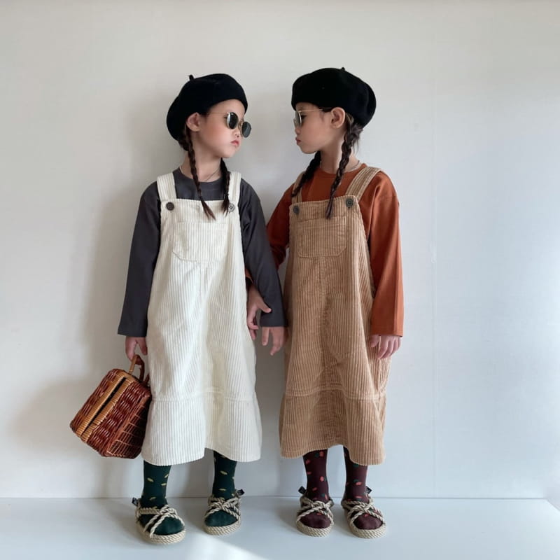 THE GREY - Korean Children Fashion - #Kfashion4kids - Corduroy One-piece - 10