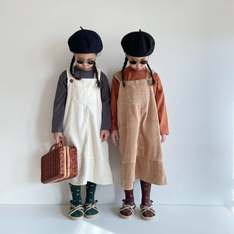 THE GREY - Korean Children Fashion - #Kfashion4kids - Corduroy One-piece - 7