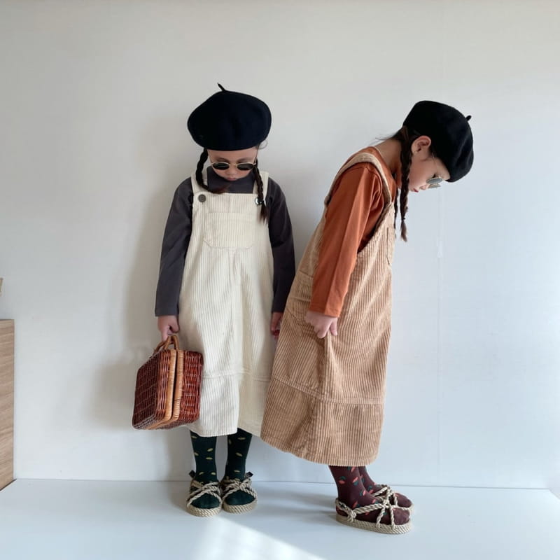 THE GREY - Korean Children Fashion - #Kfashion4kids - Corduroy One-piece - 8