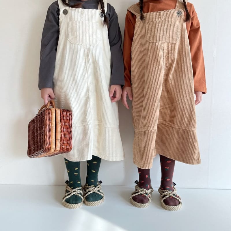THE GREY - Korean Children Fashion - #Kfashion4kids - Corduroy One-piece - 9