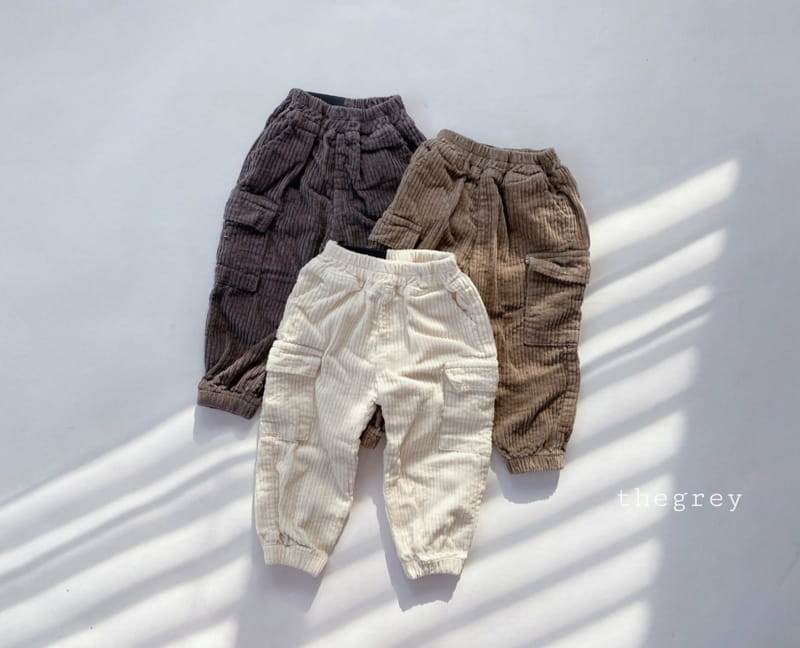 THE GREY - Korean Children Fashion - #Kfashion4kids - Pumpkin Corduroy Jogger Pants - 2