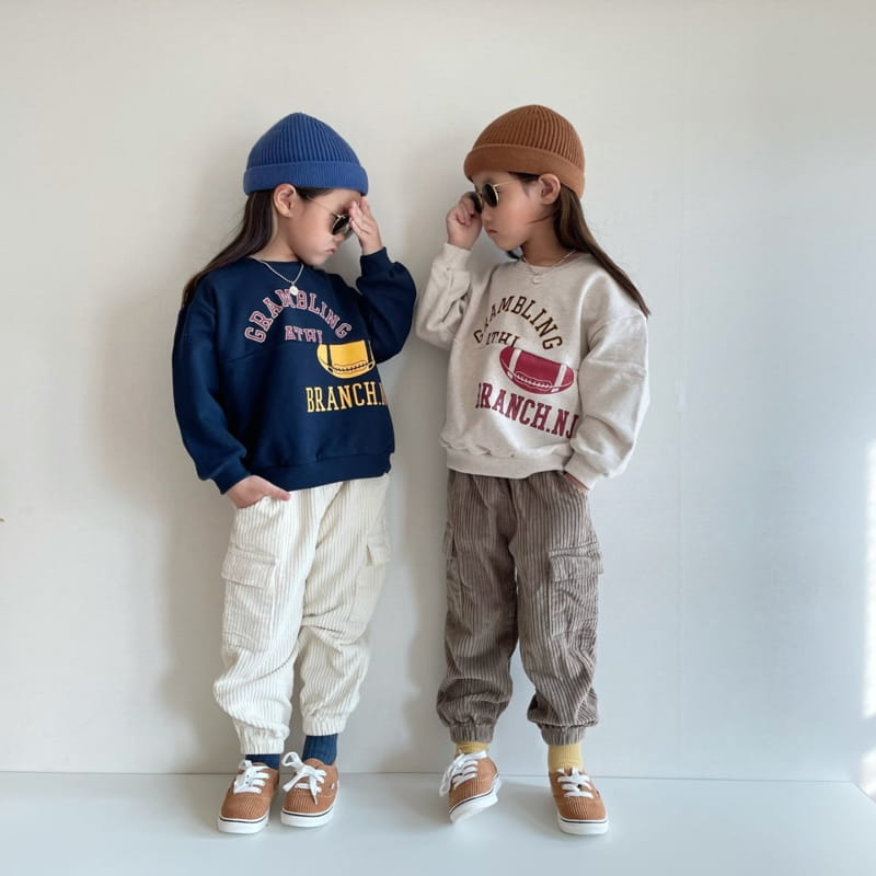 THE GREY - Korean Children Fashion - #Kfashion4kids - Pumpkin Corduroy Jogger Pants - 8