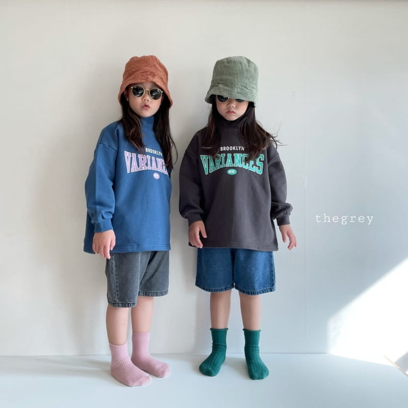 THE GREY - Korean Children Fashion - #Kfashion4kids - High Neck Sweatshirt - 3