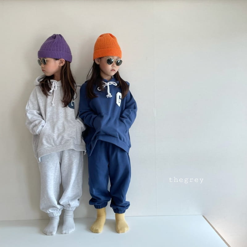 THE GREY - Korean Children Fashion - #Kfashion4kids - Hood Balpo Top Bottom Set - 2