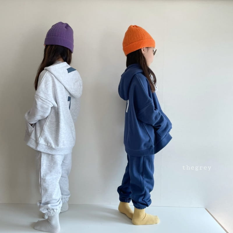 THE GREY - Korean Children Fashion - #Kfashion4kids - Hood Balpo Top Bottom Set - 3