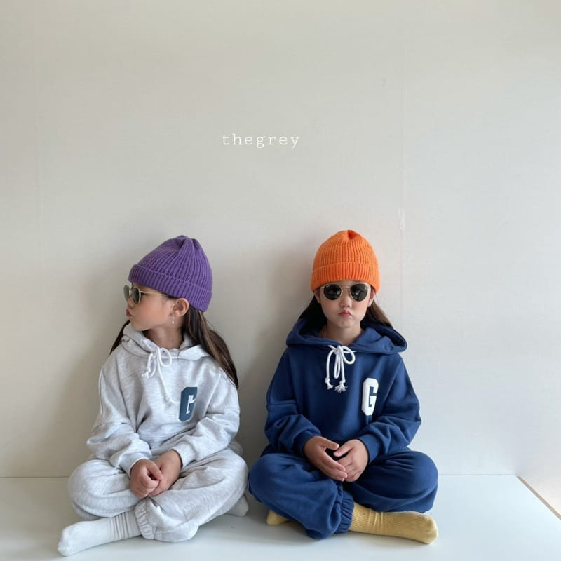 THE GREY - Korean Children Fashion - #Kfashion4kids - Hood Balpo Top Bottom Set - 5