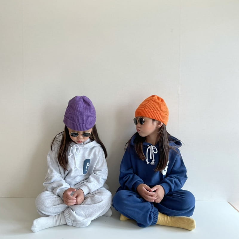 THE GREY - Korean Children Fashion - #Kfashion4kids - Hood Balpo Top Bottom Set - 6