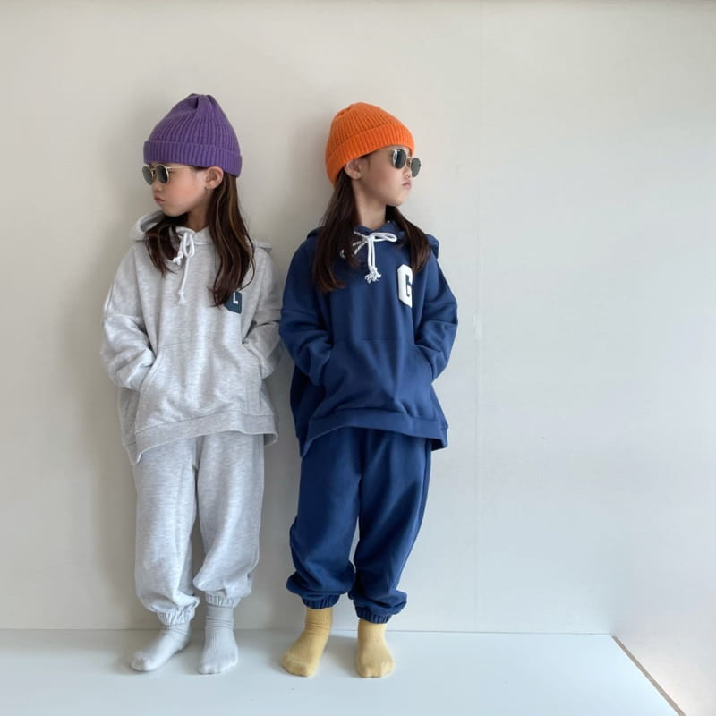 THE GREY - Korean Children Fashion - #Kfashion4kids - Hood Balpo Top Bottom Set - 7