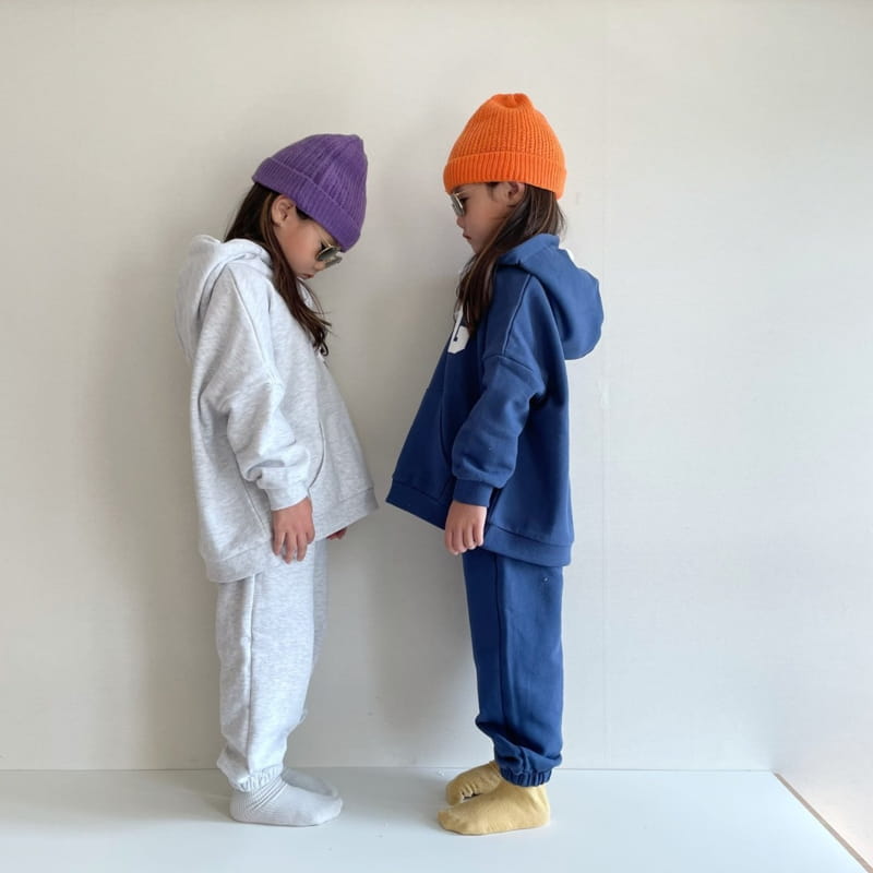 THE GREY - Korean Children Fashion - #Kfashion4kids - Hood Balpo Top Bottom Set - 8