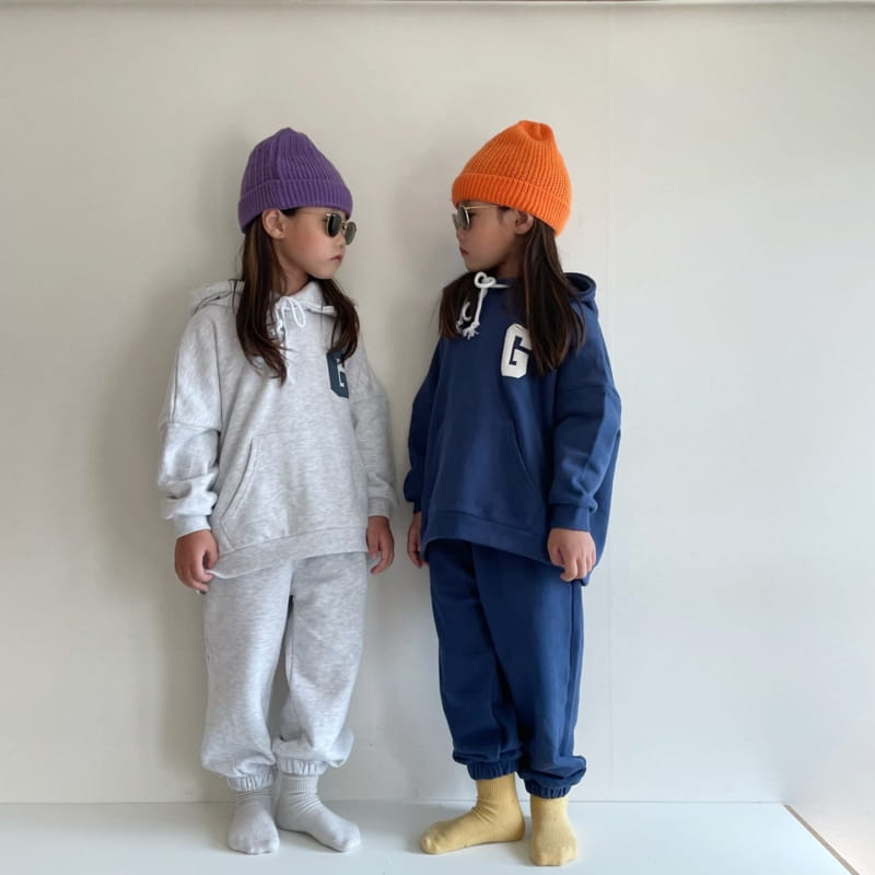 THE GREY - Korean Children Fashion - #Kfashion4kids - Hood Balpo Top Bottom Set - 9