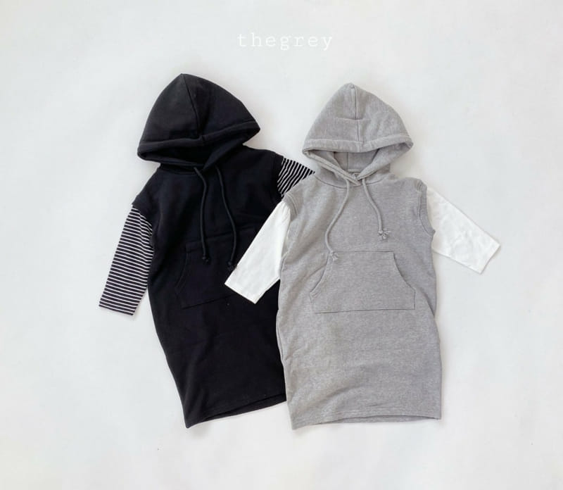 THE GREY - Korean Children Fashion - #Kfashion4kids - Hood Vest One-piece - 11