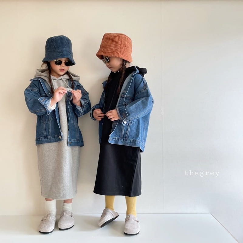 THE GREY - Korean Children Fashion - #Kfashion4kids - Hood Vest One-piece - 6