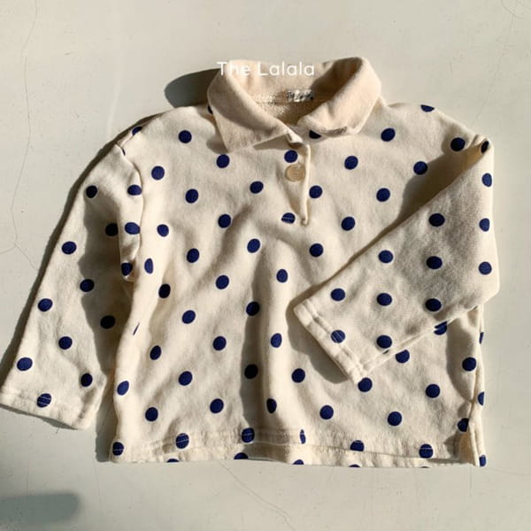 THE LALALA - Korean Children Fashion - #Kfashion4kids - Collar Terry Tee