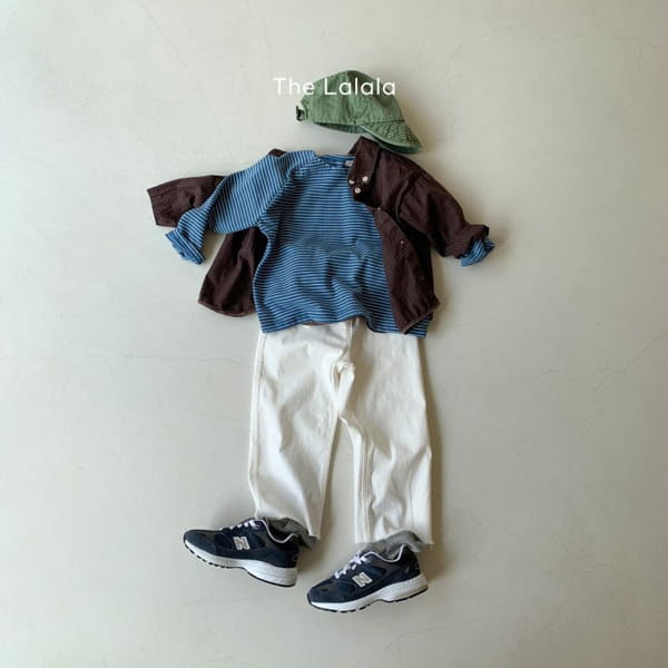 THE LALALA - Korean Children Fashion - #Kfashion4kids - Ten Slit Stripe Tee - 2