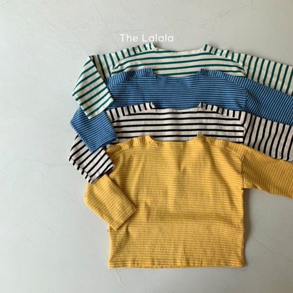 THE LALALA - Korean Children Fashion - #Kfashion4kids - Ten Slit Stripe Tee - 4