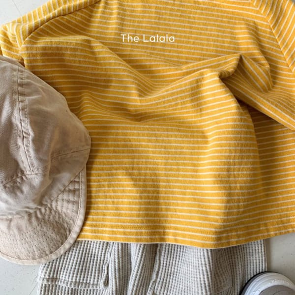 THE LALALA - Korean Children Fashion - #Kfashion4kids - Ten Slit Stripe Tee - 5